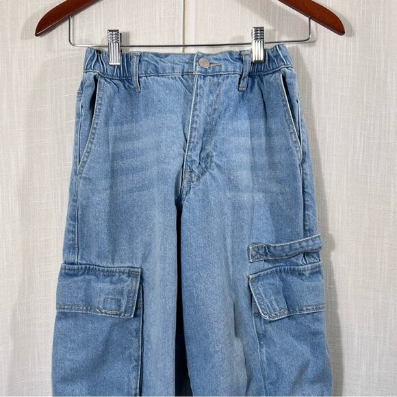 Forever 21 Cargo Jogger Denim Jean Size XS - Picture 2 of 10